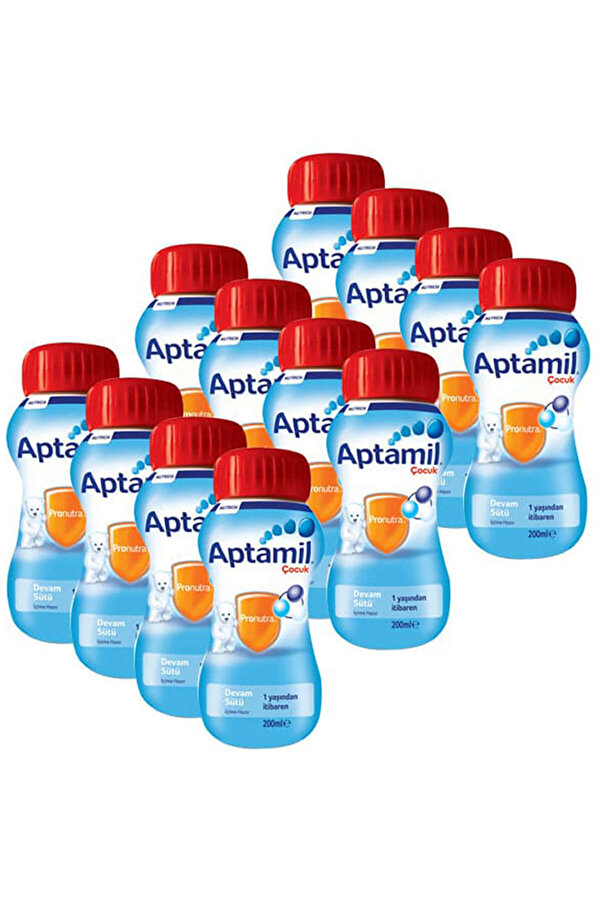 Aptamil Çocuk Sıvı Devam Sütü 1 Yaşından Itibaren 200 ml X 12 Adet