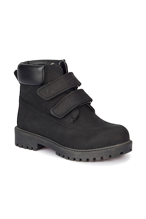 lumberjack-Cizme negre unisex din piele pentru copii RIVER100263559 1