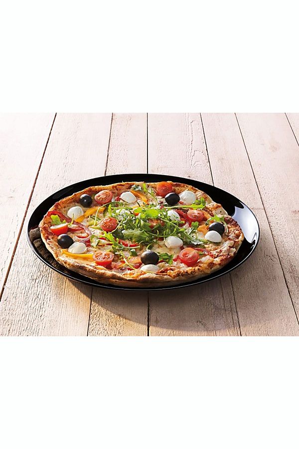 Luminarc-Friends Time Tempered Black Pizza Plate 32 cm 1
