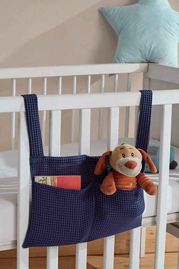 Wheeppo Waffle Pike Beşik Yanı Organizer Düzenleyici - Lacivert