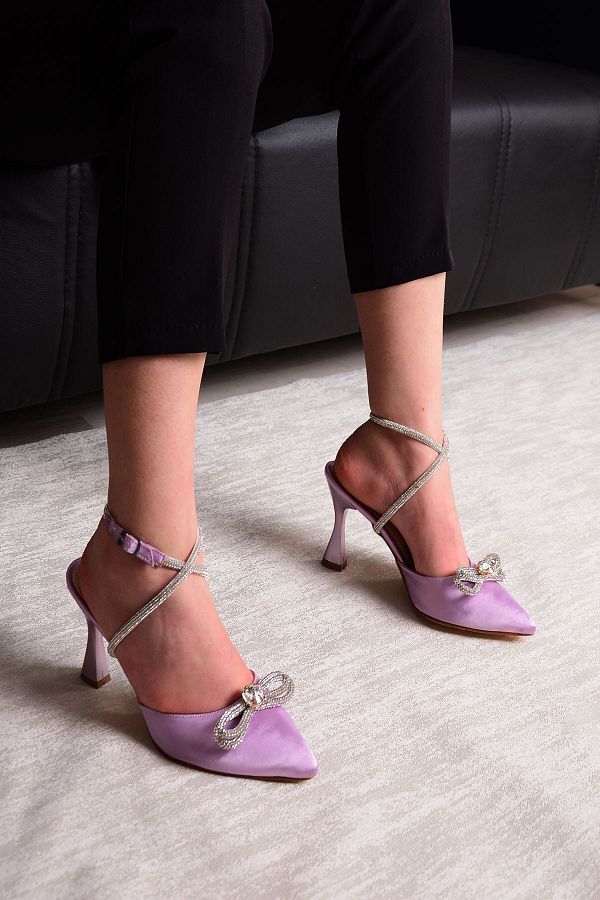 Satin ankle strap heels best sale