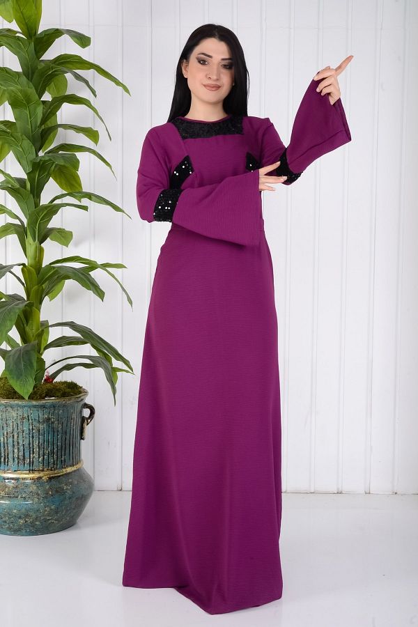 Purple tight fitting dress store