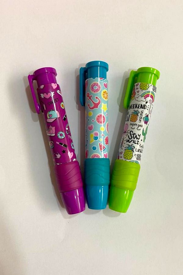 NaSaDAN-Automatic Tip Eraser Girl Set 3 Pieces 1