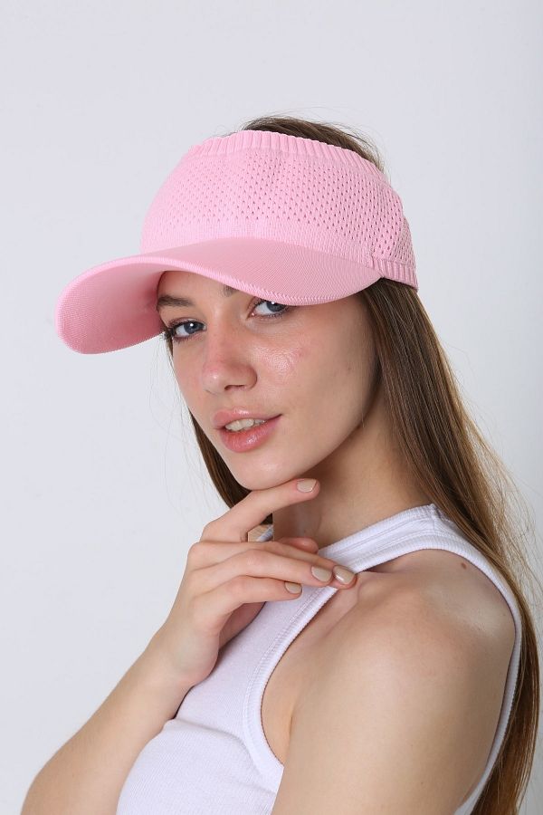 MARBERRY Pink Lycra Tennis Visor Women s Hat Trendyol