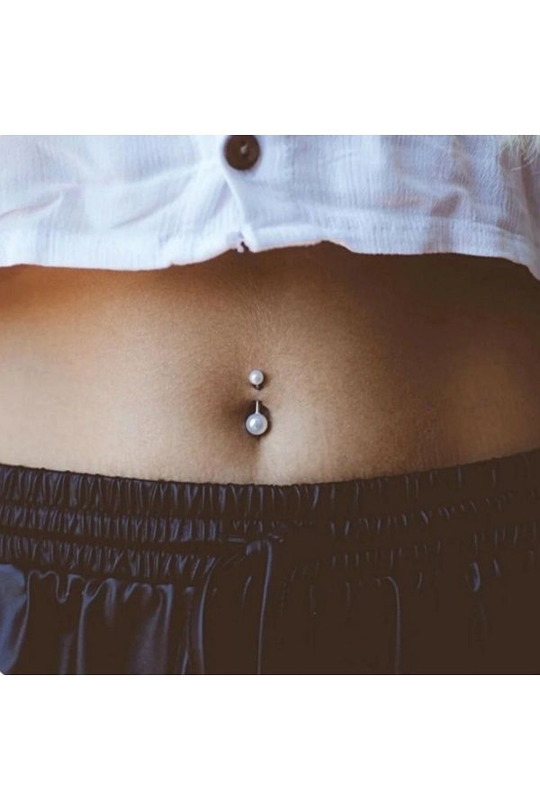 Pearl belly piercing online