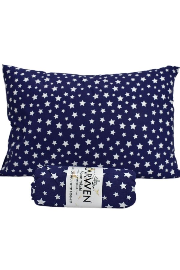 CARWEN TEKSTİL-Double Ranforce Cotton Fabric Fitted Elastic Sheet Set 160x200 1