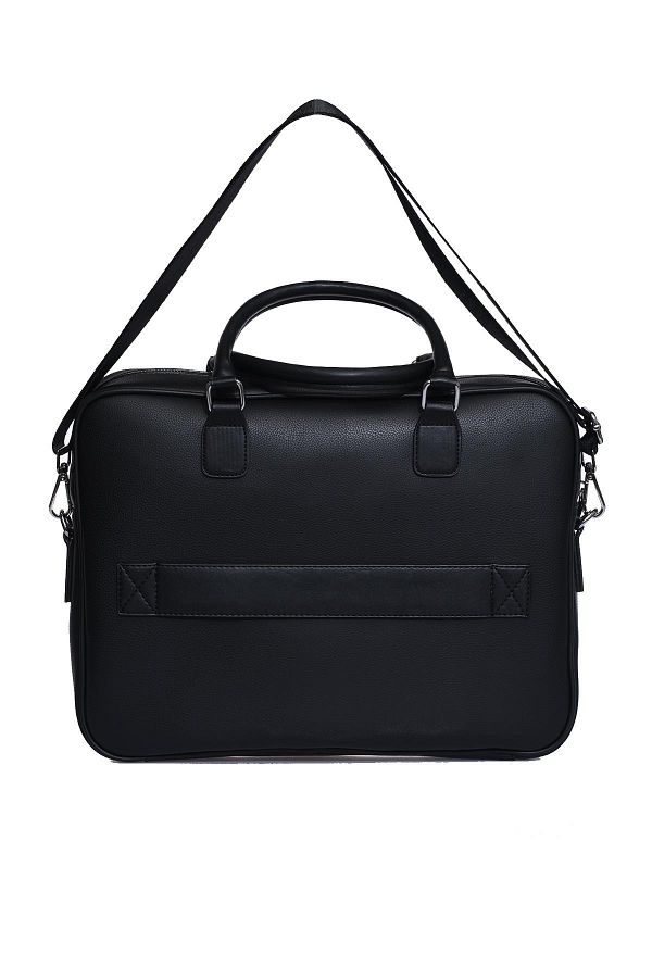 Leather laptop bag fossil hot sale