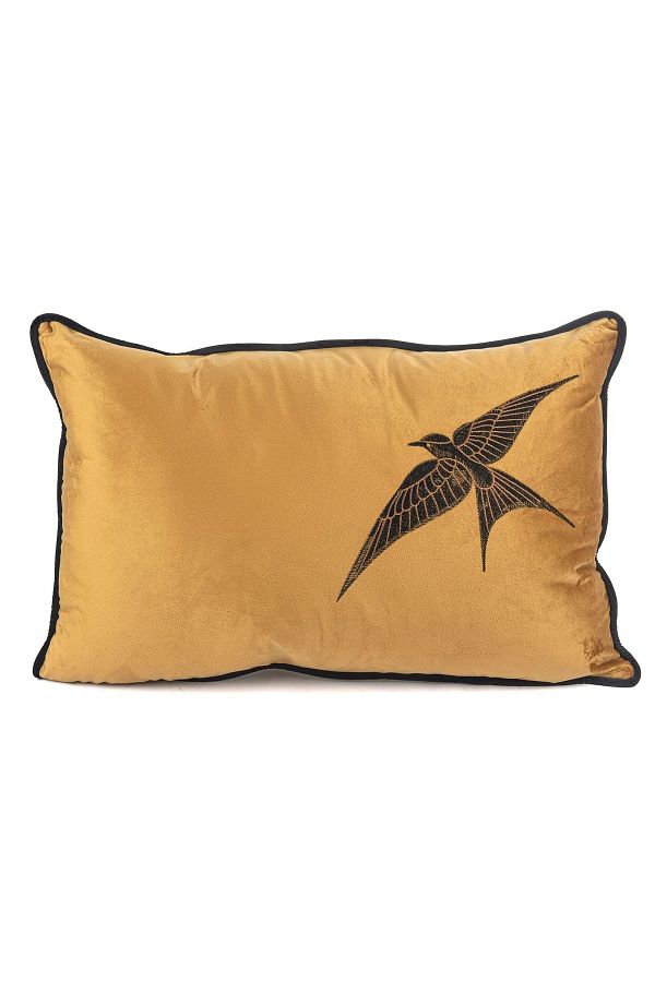 Mikasa Moor-وسادة رمي طائر واحد من Isla Bronze مقاس 40x60 1