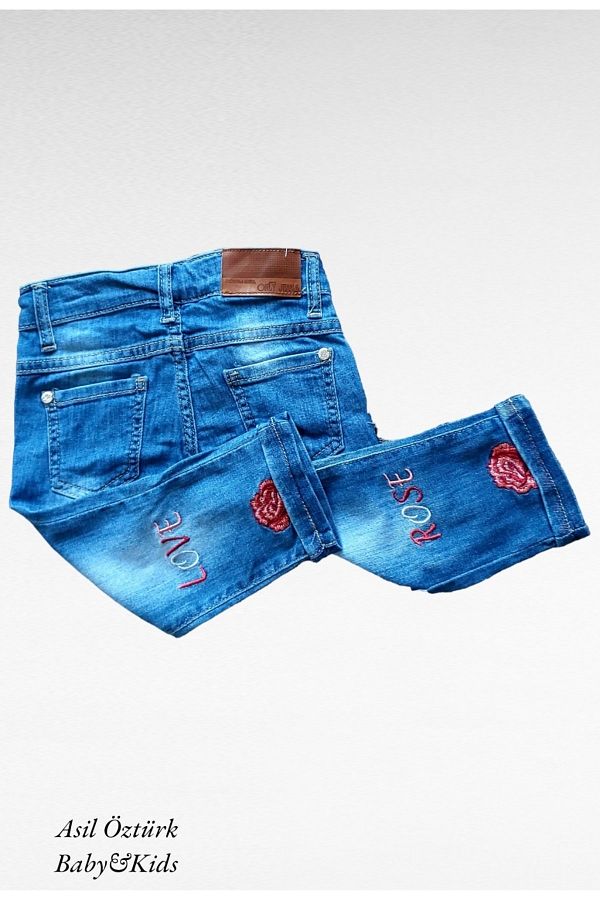Jeans capri for girl on sale