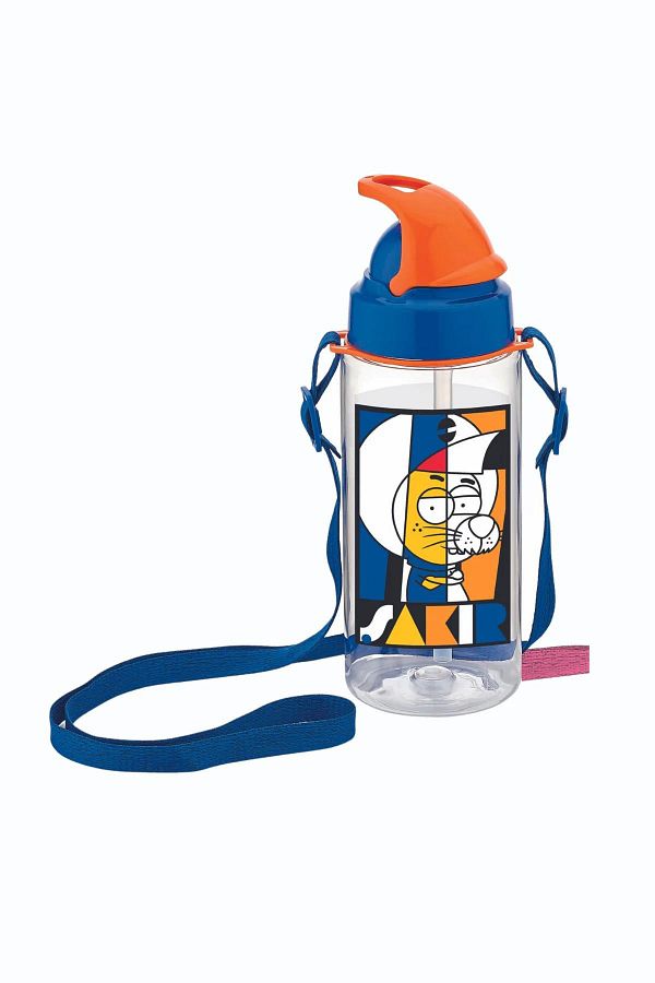 Gıpta-Kral Şakir Water Bottle and Flask with Straw and Hanger String 500 Ml 1