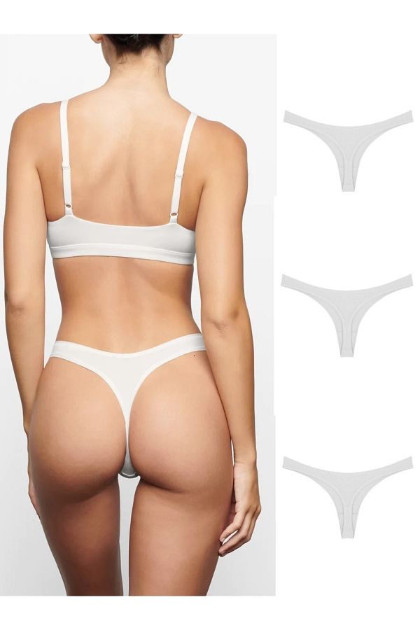 GECKO COLLECTION-Set of 3 YoyoK Elastic String Thong Women's Panties 1