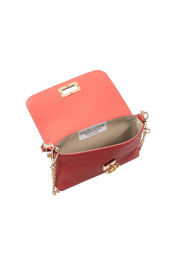 Faina-Mini-Schultertasche aus Leder 1