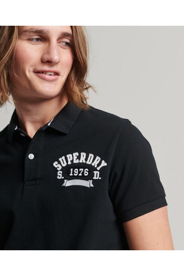 SUPERDRY Polo T shirt Black Regular fit Trendyol