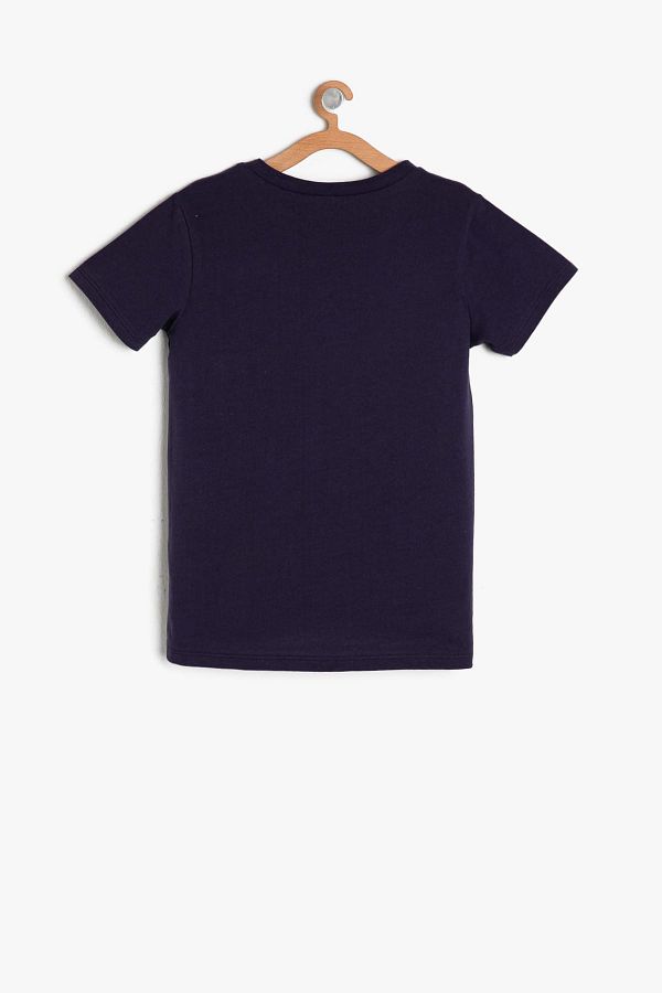 Koton Kids-Purple Boy's Text Printed T-Shirt 1