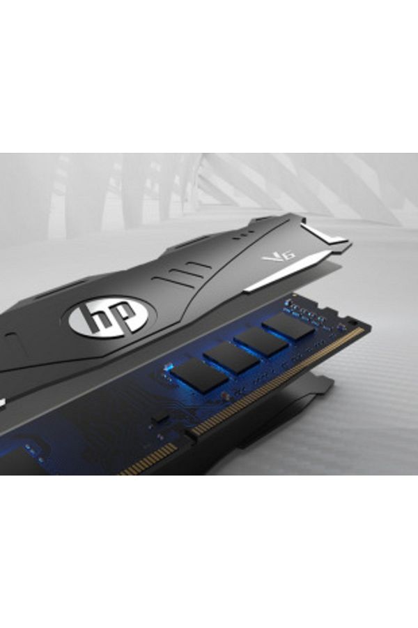 HP-V6 UDIMM DDR4 3600MHz 16GB Gaming PC RAM with Cooler (Black) 1