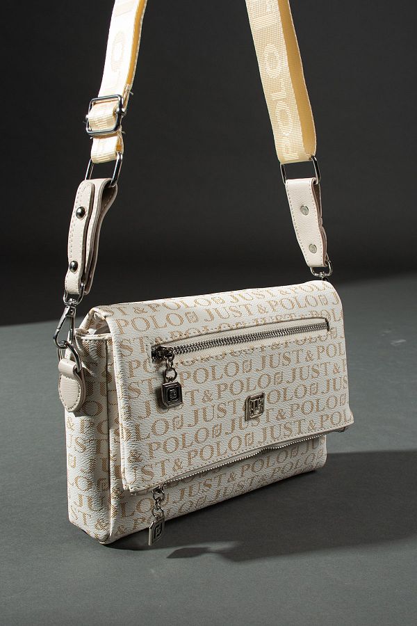Just Polo Justpolo Women s Cream Messenger Bag Shoulder Bag Trendyol