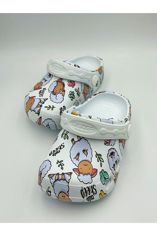 Gezer Cute Lamb Patterned Baby Cross Sandals Slippers Size Small Order 1 Size Larger Trendyol