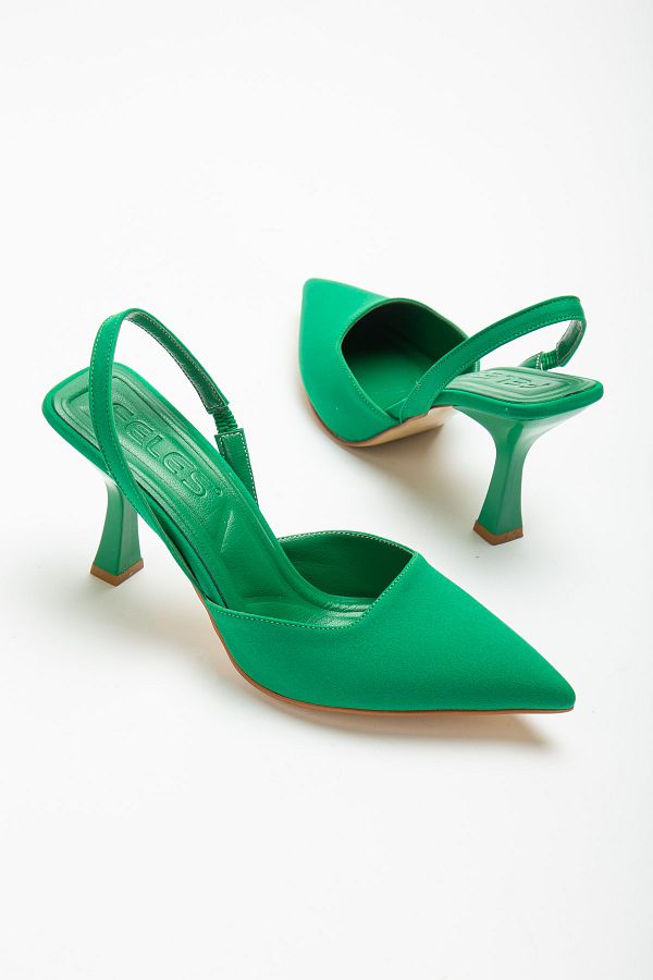 mermaid shoes Emerald Green Women s Shoes Closed Front Open Back Trendyol