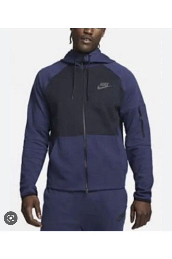 Nike full zip hoodie blue best sale