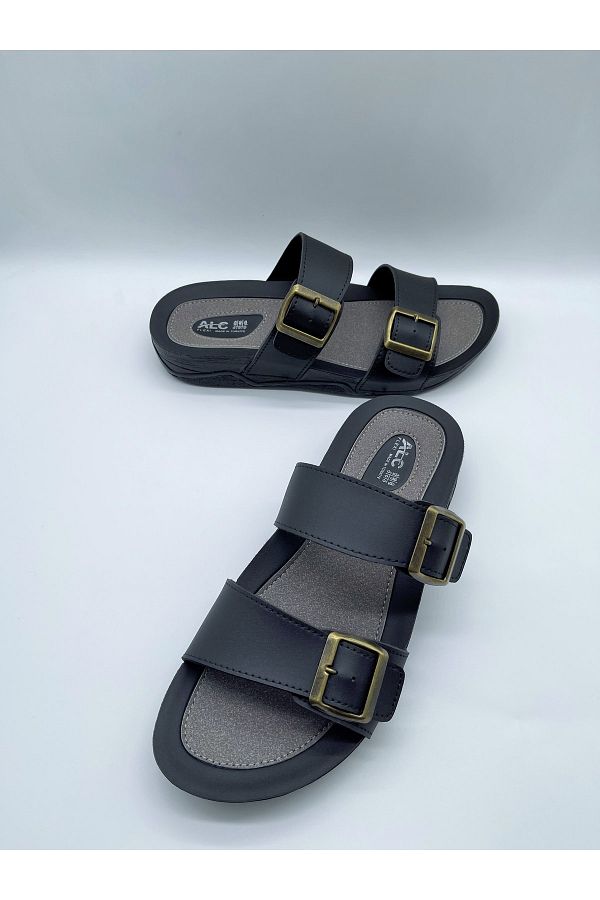 Hızlı Al-Lined Sole Men's Slippers 1