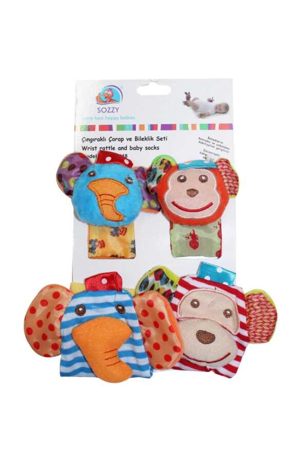 Sozzy Toys-Hand Bracelet and Booties with Rattle Toy 1