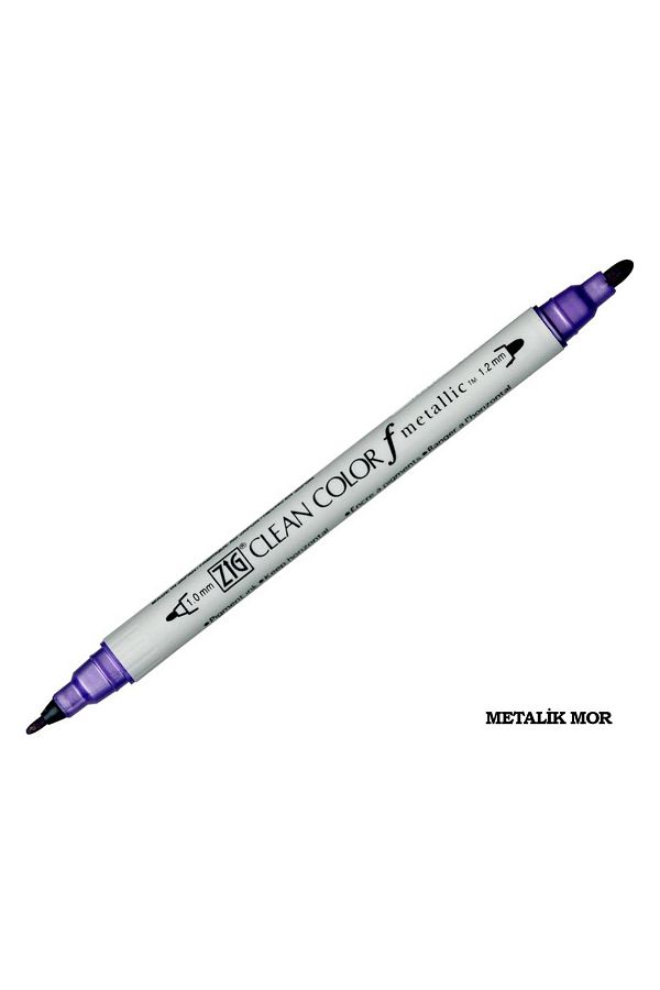 Zig-Clean Color F Double Tip Pen 126 Metallic Red 1