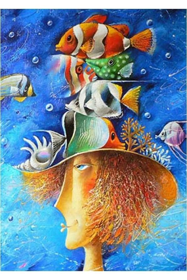 Gold Puzzle-1000 Pieces -GoldFish Brain Puzzle 1