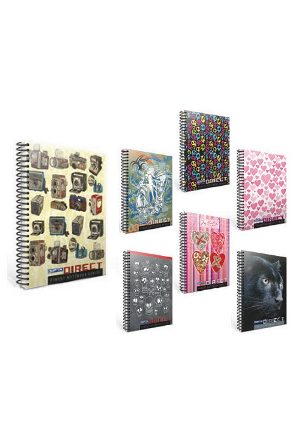 Gıpta-Direct A4 40 Sheets Checked Cardboard Kpk Spiral Notebook (2285) 1