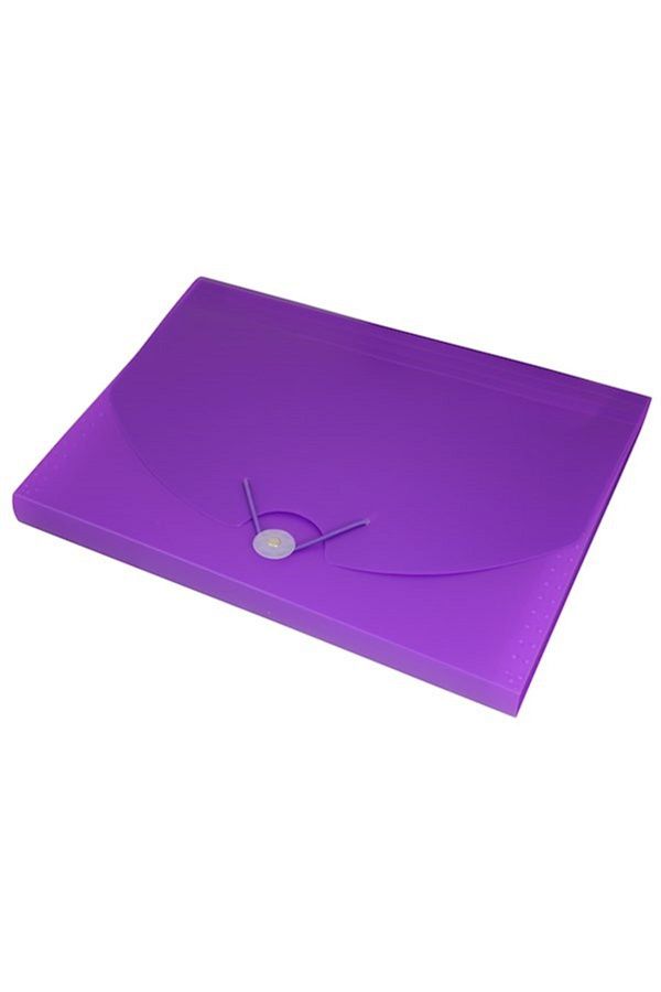 Umix-A-4 Gusseted 13 Compartment Elastic Document File Purple U1126P-Mo 1