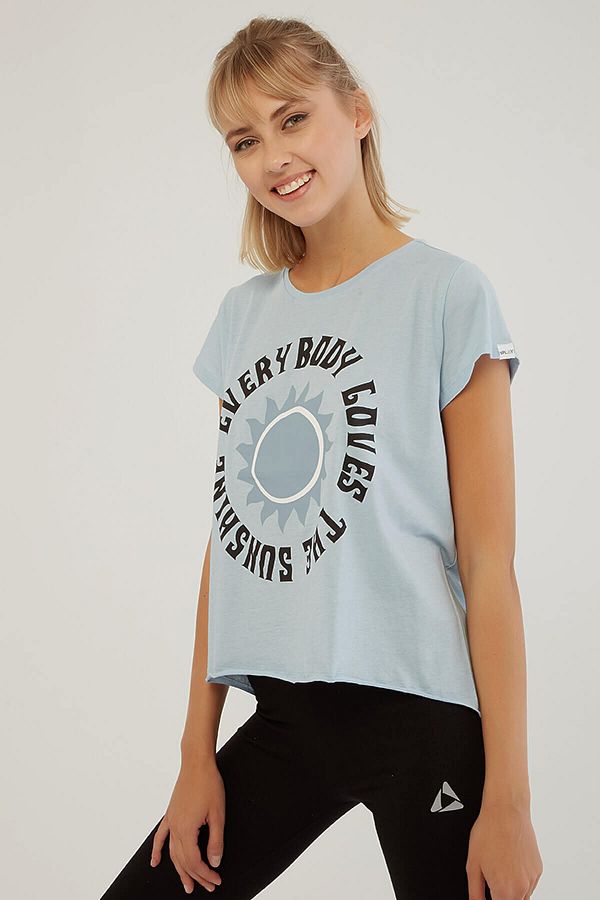 iplay I Play Printed T shirt Blue Trendyol