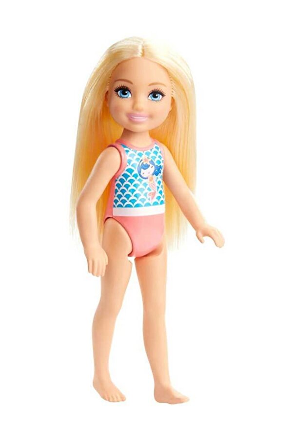 Barbie Chelsea Tatilde Bebekleri GLN73 - Sarışın - Denizkızı Atletli