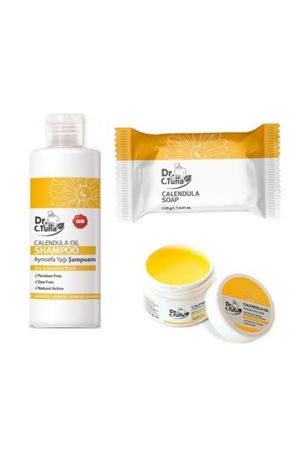 Farmasi-Dr. C.Tuna Calendula Balsam 110ml + Shampoo 225ml + Soap 1