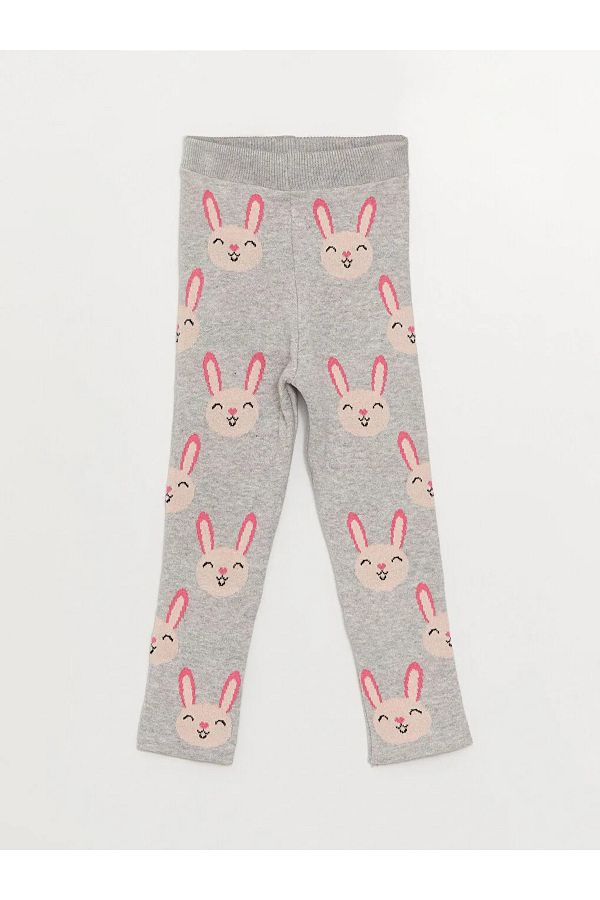 LC Waikiki-LCW Baby Strickstrumpfhose mit elastischem Bund und Muster für Babys und Mädchen 1