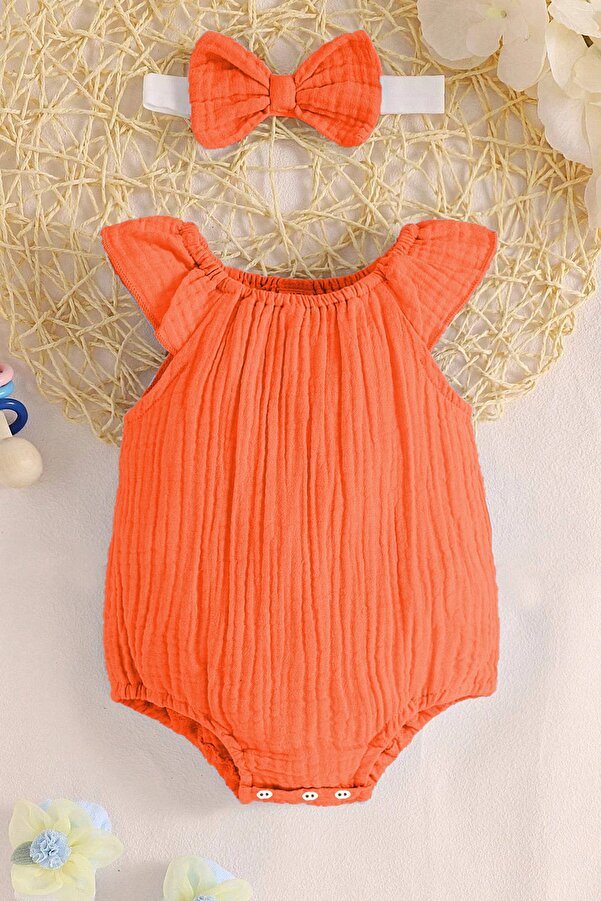 ipek atlas Kız Bebek Ve Çocuk Müslin Tulum