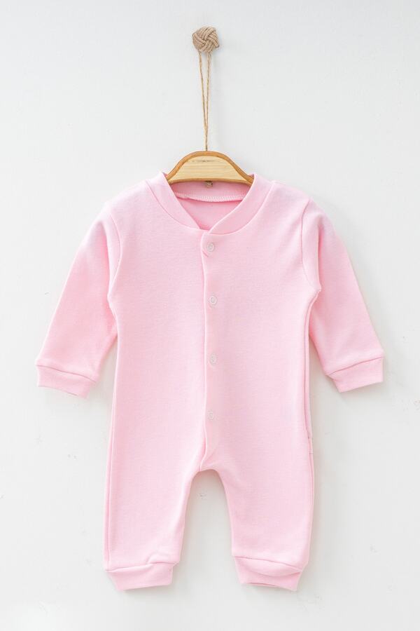 ADABEBEK %100 Pamuk Bear Desenli Manşetli Tulum