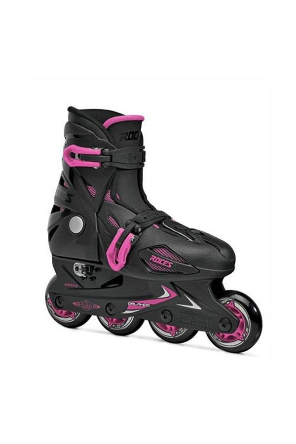 Roces-Orlando III Black Pink Adjustable Children's Skate 1