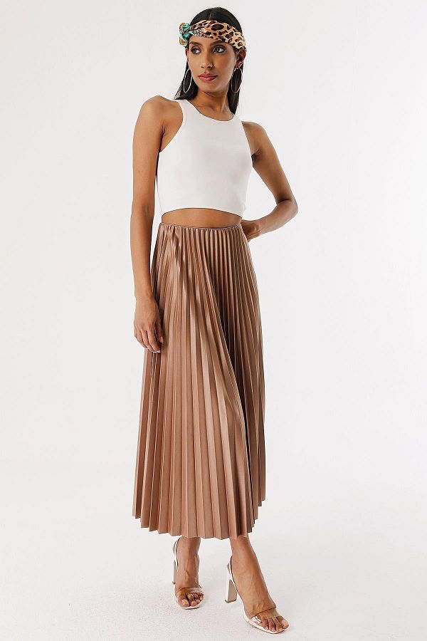 Hidden elastic waist skirt online