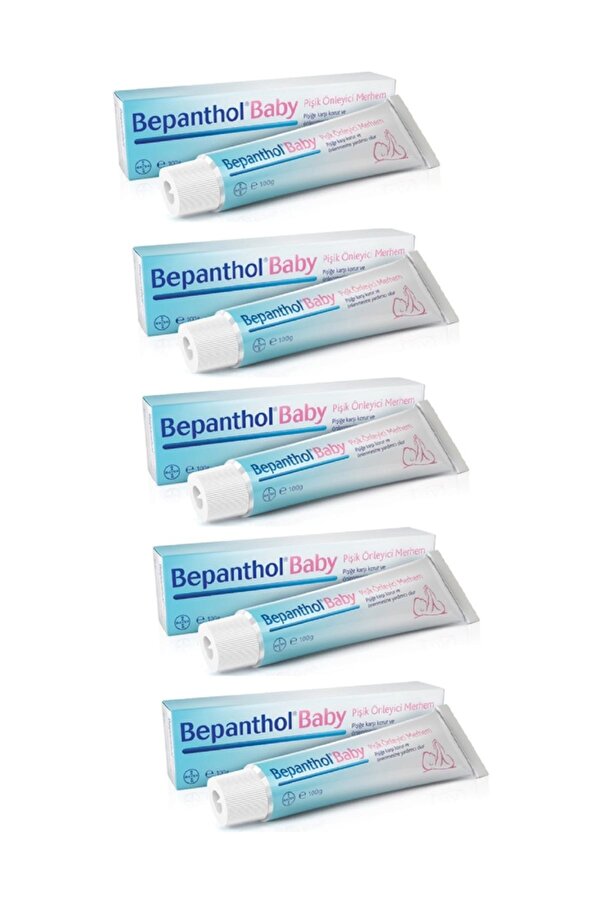 Bepanthol Baby Pişik Önleyici Merhem Krem 100 Gr. 5 Adet