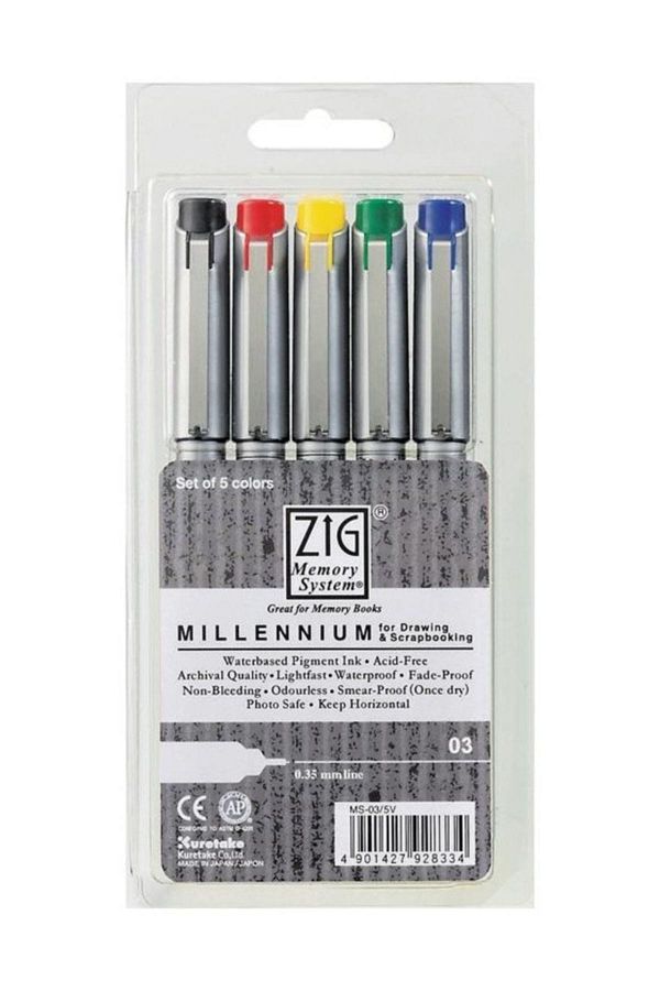 Zig-Millennium Drawing Pen 0.35mm Set of 55681035 1