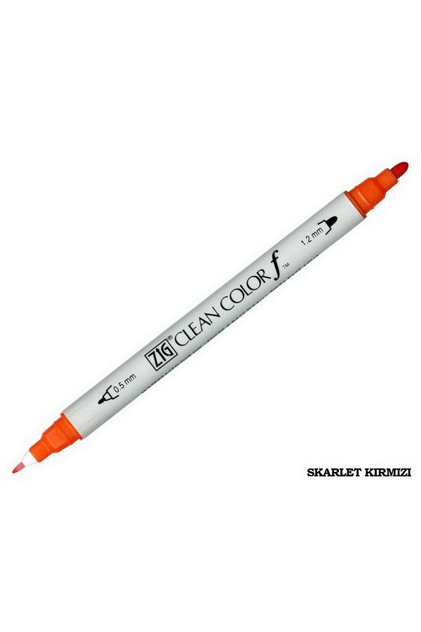Zig-Clean Color F Tcs-6000t 023 Scarlet Red Double Sided Pencil 1