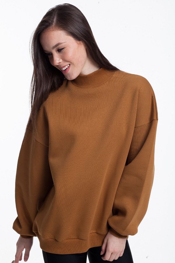 Tan colored sweatshirt online