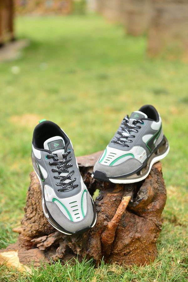 Dunlop Men s Gray Summer Anti Sweat Breathable Orthopedic Anti Slip Air Sole Comfortable Style Sports Shoes Trendyol