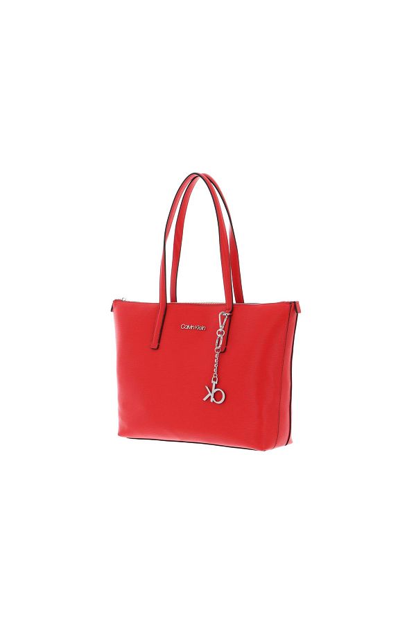 Calvin Klein Shoulder Bag Red Textured Trendyol