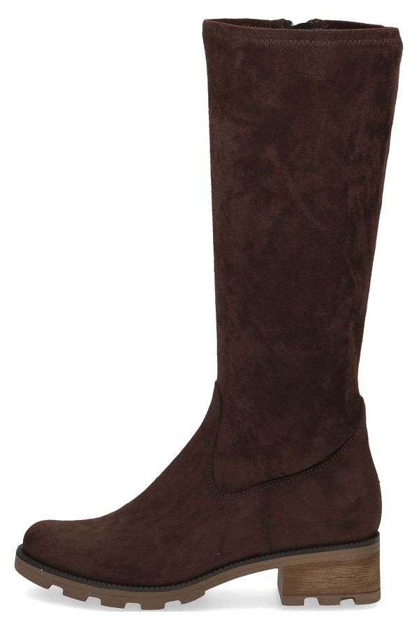 Caprice Knee High Boots Brown Block Trendyol