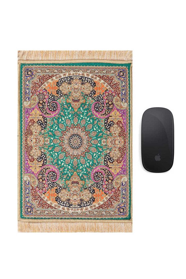 Bursa İpek-Πράσινο Διακοσμητικό Μικρό Mousepad - Σχέδιο χαλιού 1