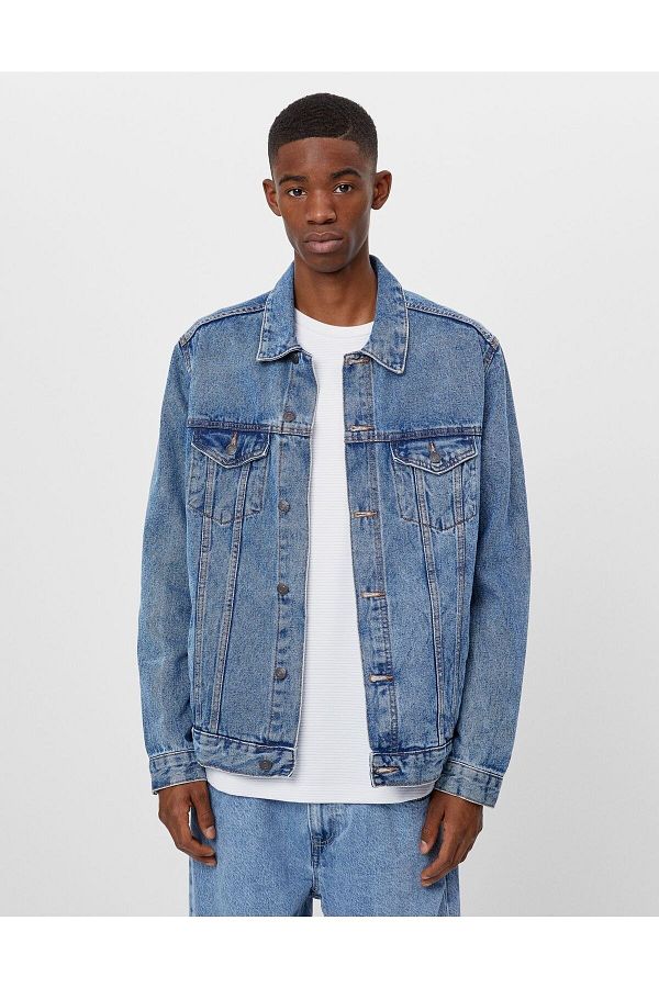 Hello Stranger Lebron James Basketball Blue Denim Jacket Trendyol