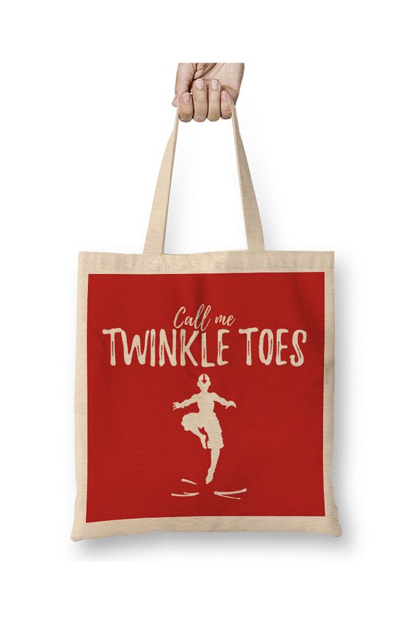 Baskı Dükkanı-Call Me Twinkle Toes Avatar The Last Airbender Tote Bag Long Handle 1