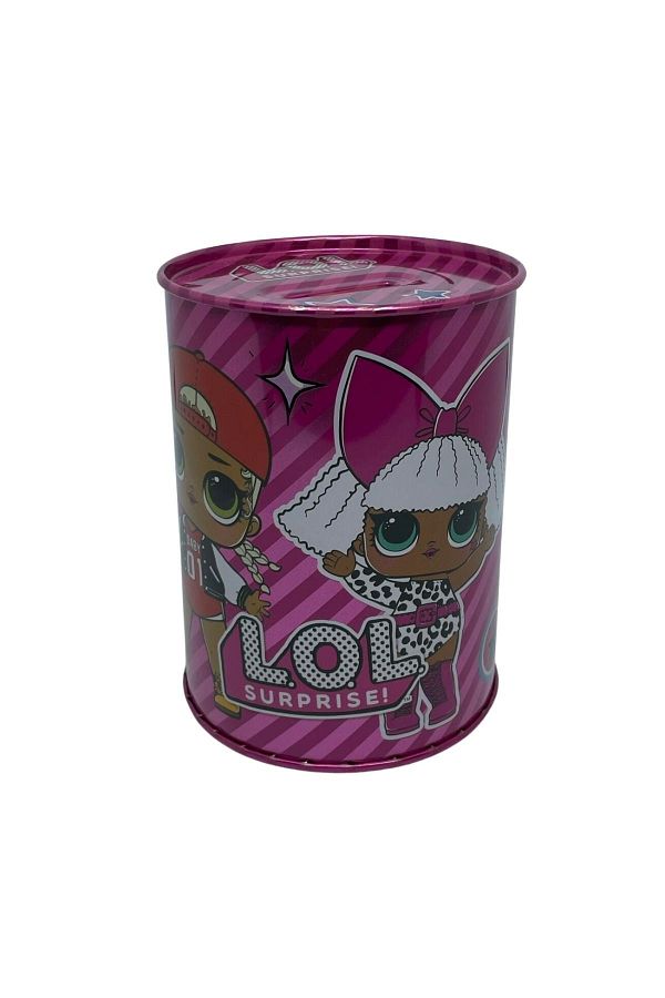 Timon New Collection Licensed Lol Doll Surprise Pink Small Metal Piggy Bank Trendyol