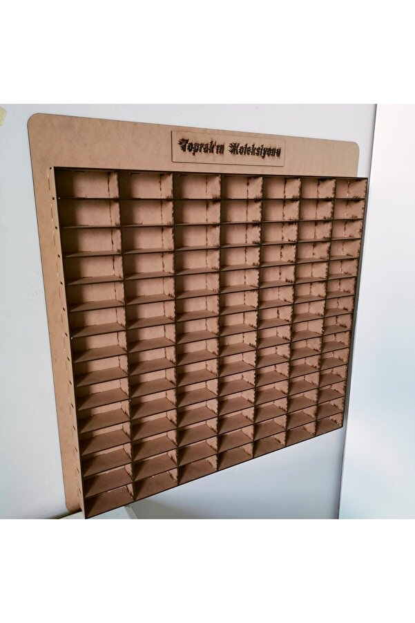 LEYLASER Ahşap 3mm Mdf Çocuk Odası Oyuncak Araba Duvar Rafı 100 Araçlık