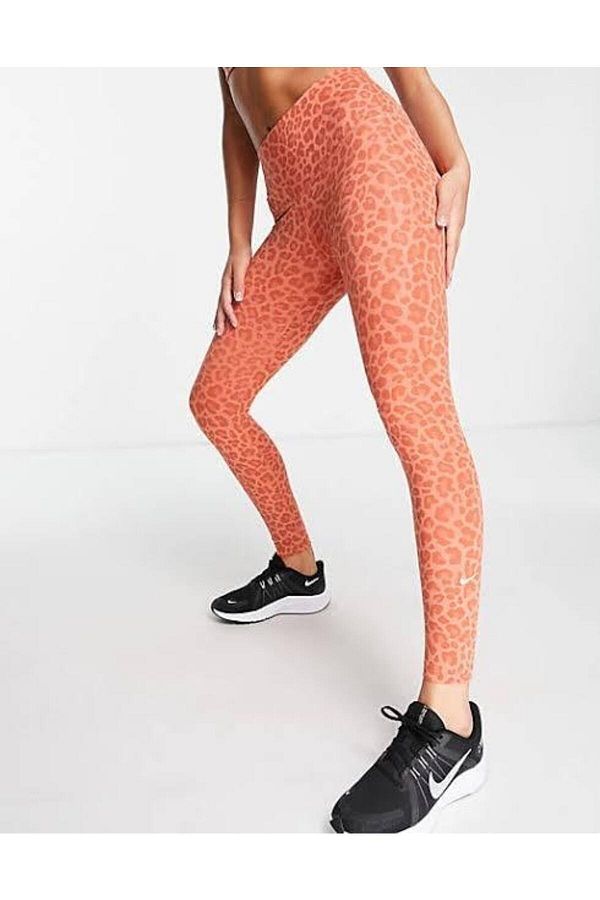 Nike One Dri FIT High Rise Leopard Women s Tights Trendyol